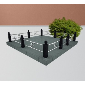 Ограда со вставками ГН6